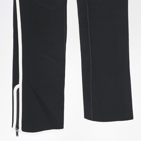 Louis Vuitton Black Stretch Piped Flared Pants - Picture 5 of 9